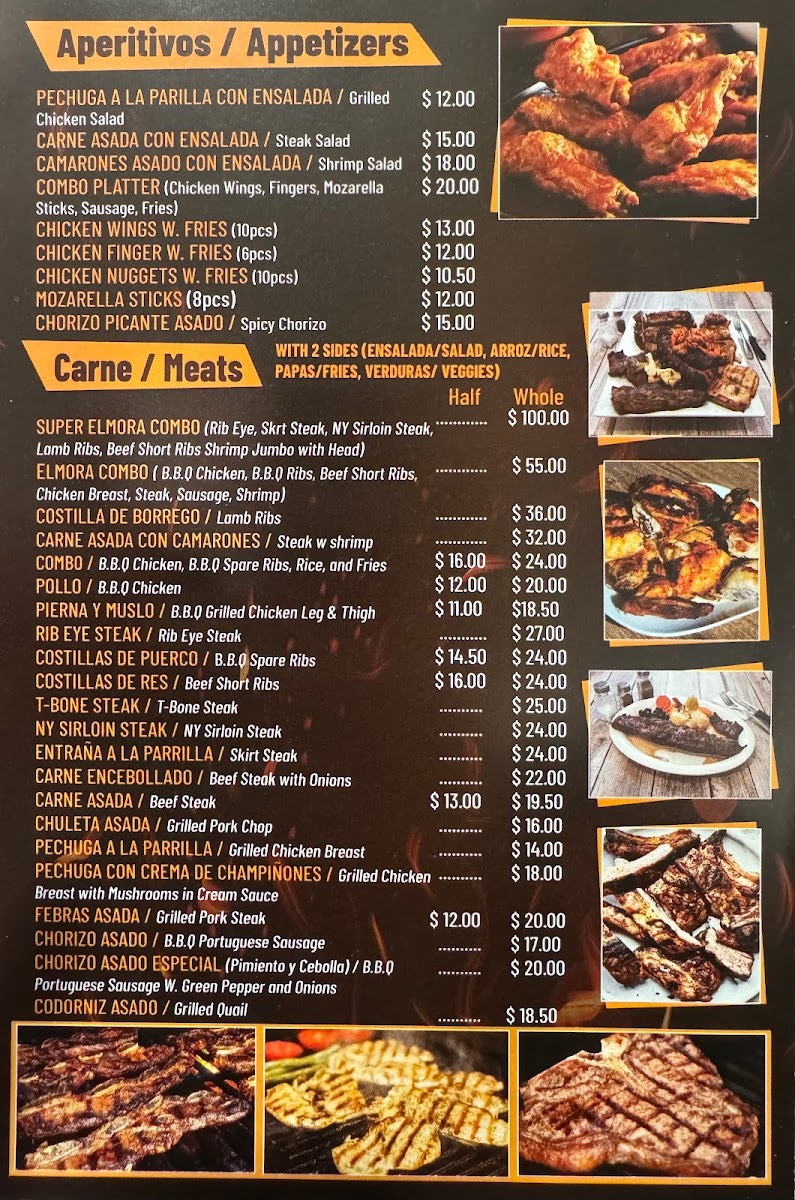 Elmora BBQ Menu - Image 1